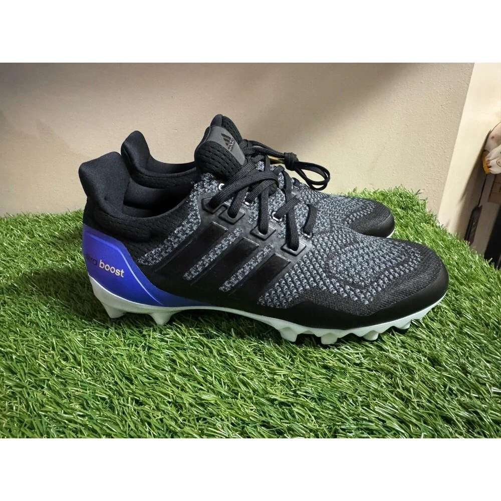 Men Size 9 adidas Ultraboost OG Football Cleats Ultra Boost Black Purple JP7410